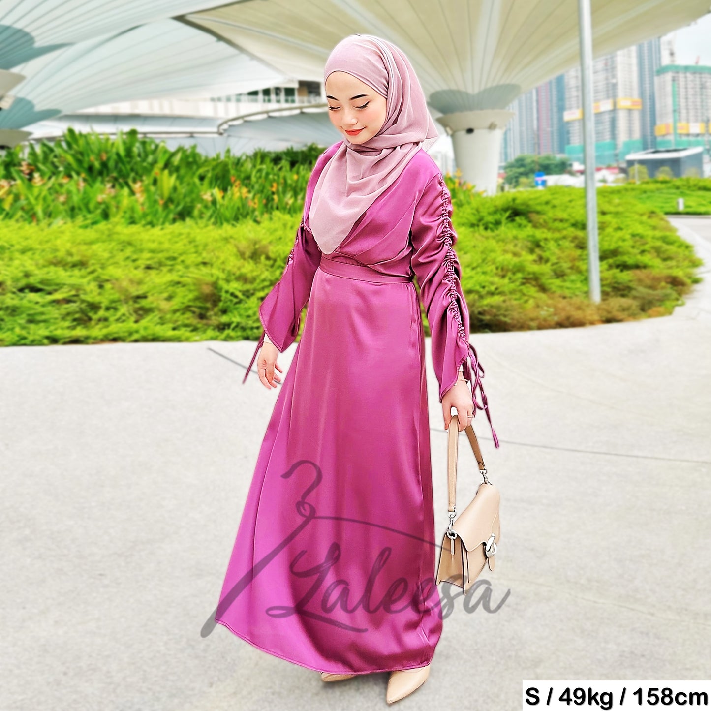 LALEESA DRESS ALIA LD212218 <BF Friendly Series> Dress Muslimah Dress Woman Jubah Muslimah Abaya