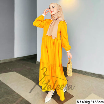 LALEESA DRESS FAIZA LD247273 Dress Muslimah Dress Woman Jubah Muslimah Jubah Abaya Dress Long Dress