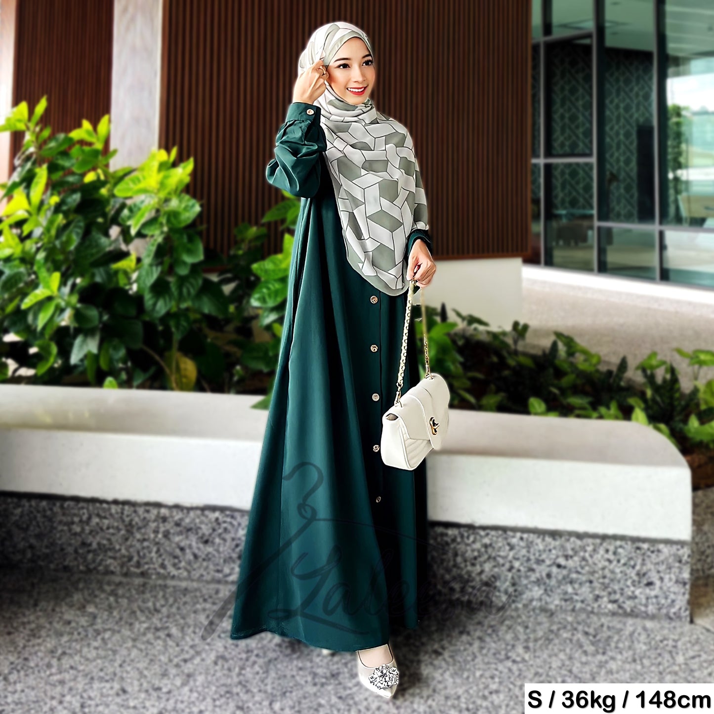 LALEESA DRESS RAINA LD221565 <BF Friendly Series> Dress Muslimah Dress Woman Jubah Muslimah Abaya