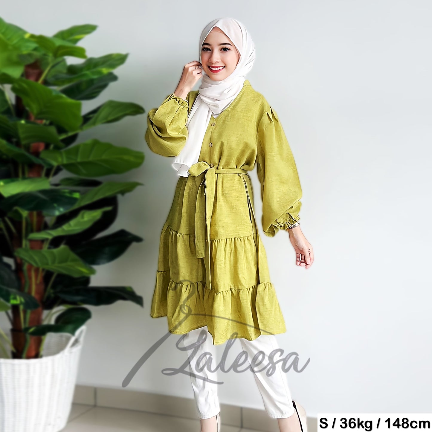 LALEESA DRESS JUNI LD248228 Dress Muslimah Dress Woman Jubah Muslimah Jubah Abaya Dress Long Dress