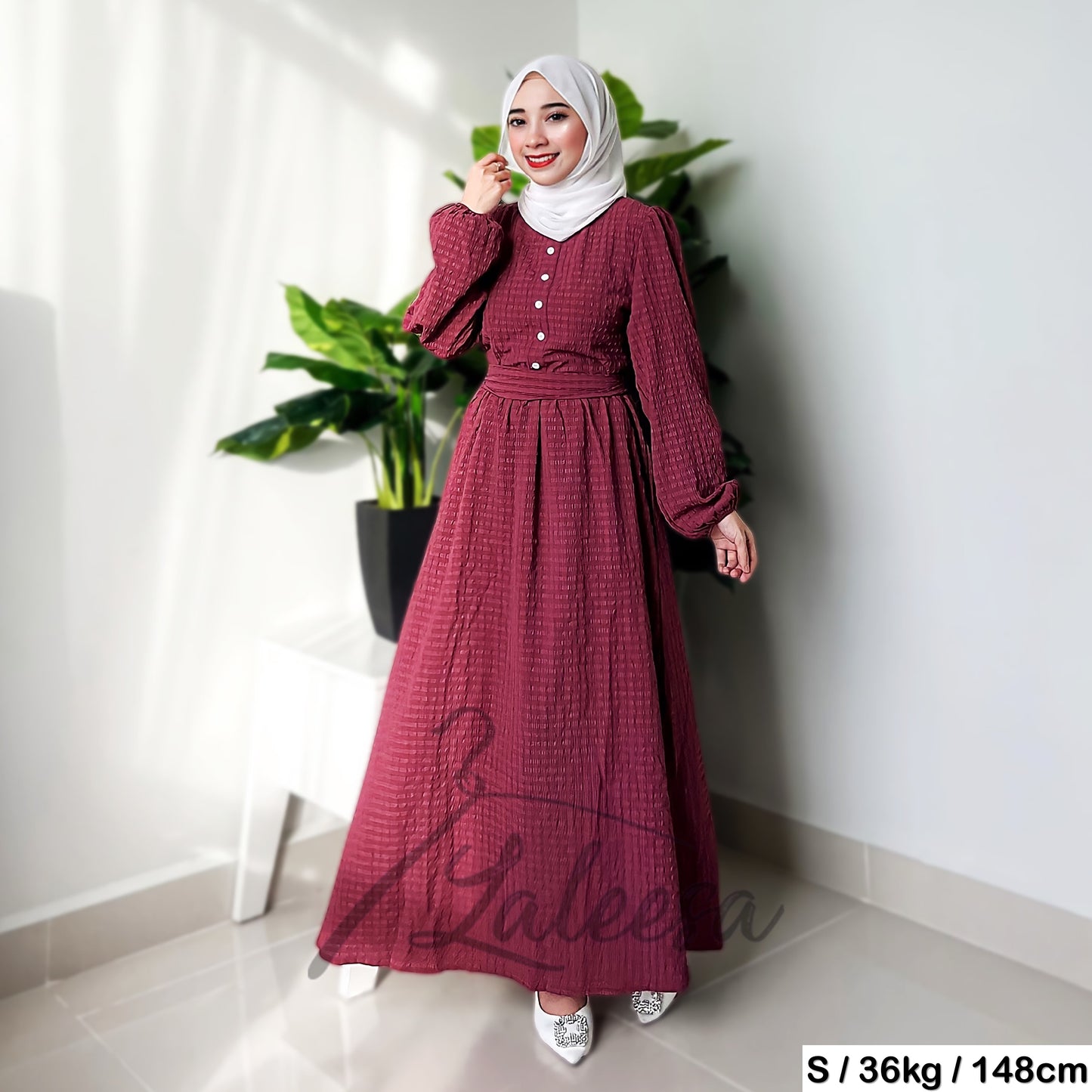 LALEESA DRESS TRANA LD289241 <Ironless Series> (Ironless) Dress Muslimah Dress Woman Jubah Abaya