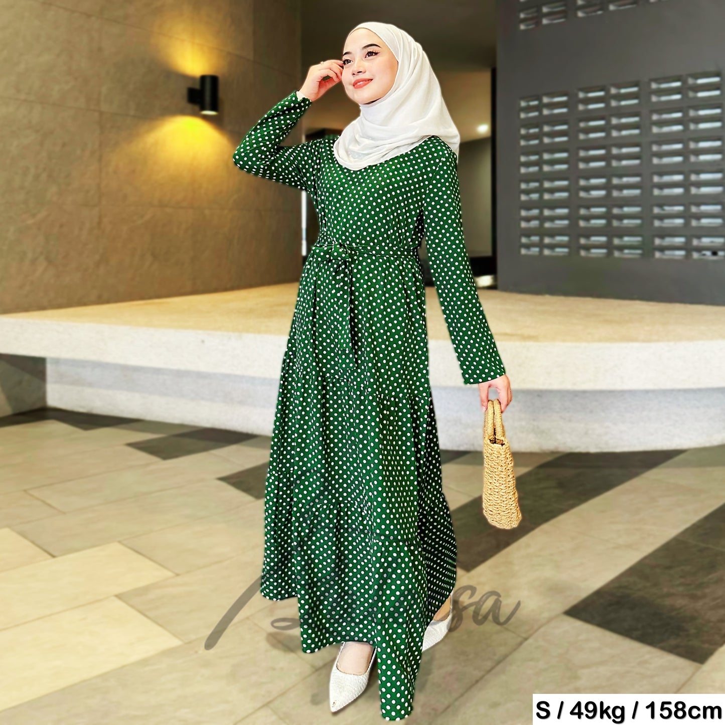 LALEESA DRESS WADI LD240200 Dress Muslimah Dress Woman Jubah Muslimah Jubah Abaya Dress Long Dress