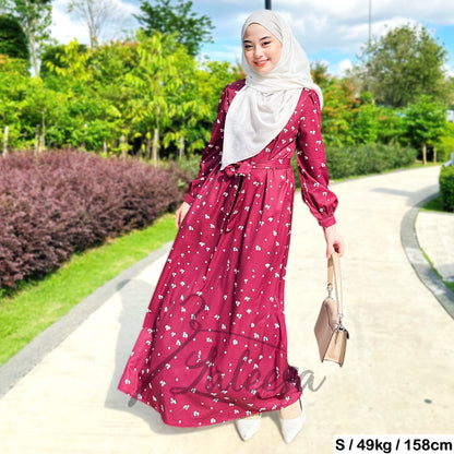 LALEESA DRESS GHINA LD248282 Dress Muslimah Dress Woman Jubah Muslimah Jubah Abaya Dress Long Dress