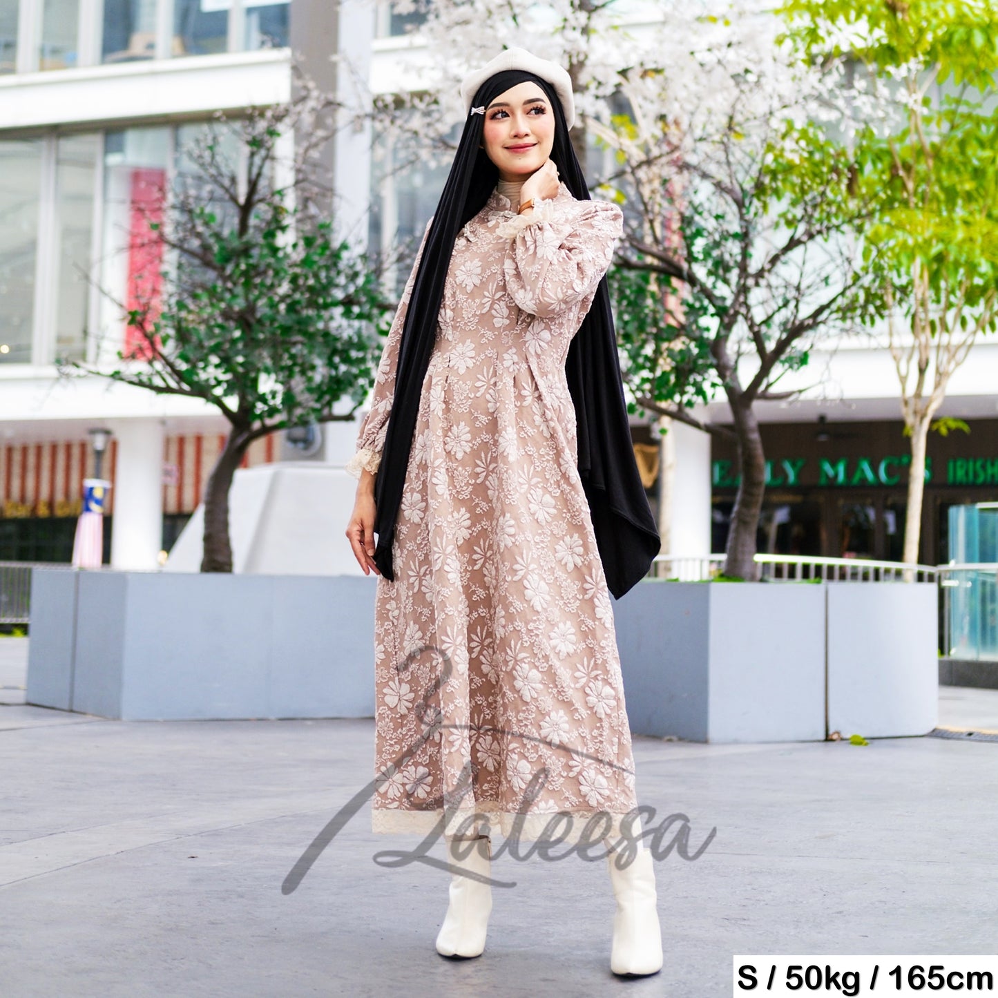 LALEESA DRESS LAURA LD221290 <Korean Series> (Small Cutting) Cheongsam Style Qipao Dress Muslimah Dress Women Dress