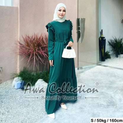 LALEESA Awa Collection DRESS WANIA DA110190 Dress Muslimah Dress Woman Jubah Muslimah Abaya Dress