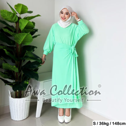 LALEESA Awa Collection DA108172 DRESS TAHIRA Dress Muslimah Dress Women Dress Maxi Dress Baju Raya 2024