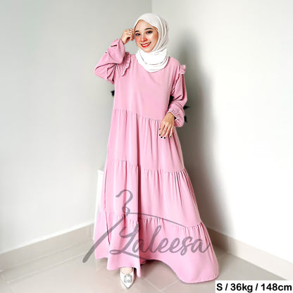 LALEESA DRESS ULYA LD221172 Dress Muslimah Dress Woman Jubah Muslimah Jubah Abaya Dress Long Dress