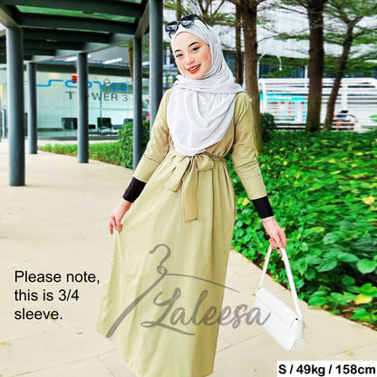 LALEESA DRESS FARAH LD222022 Dress Muslimah Dress Woman Jubah Muslimah Jubah Abaya Dress Long Dress