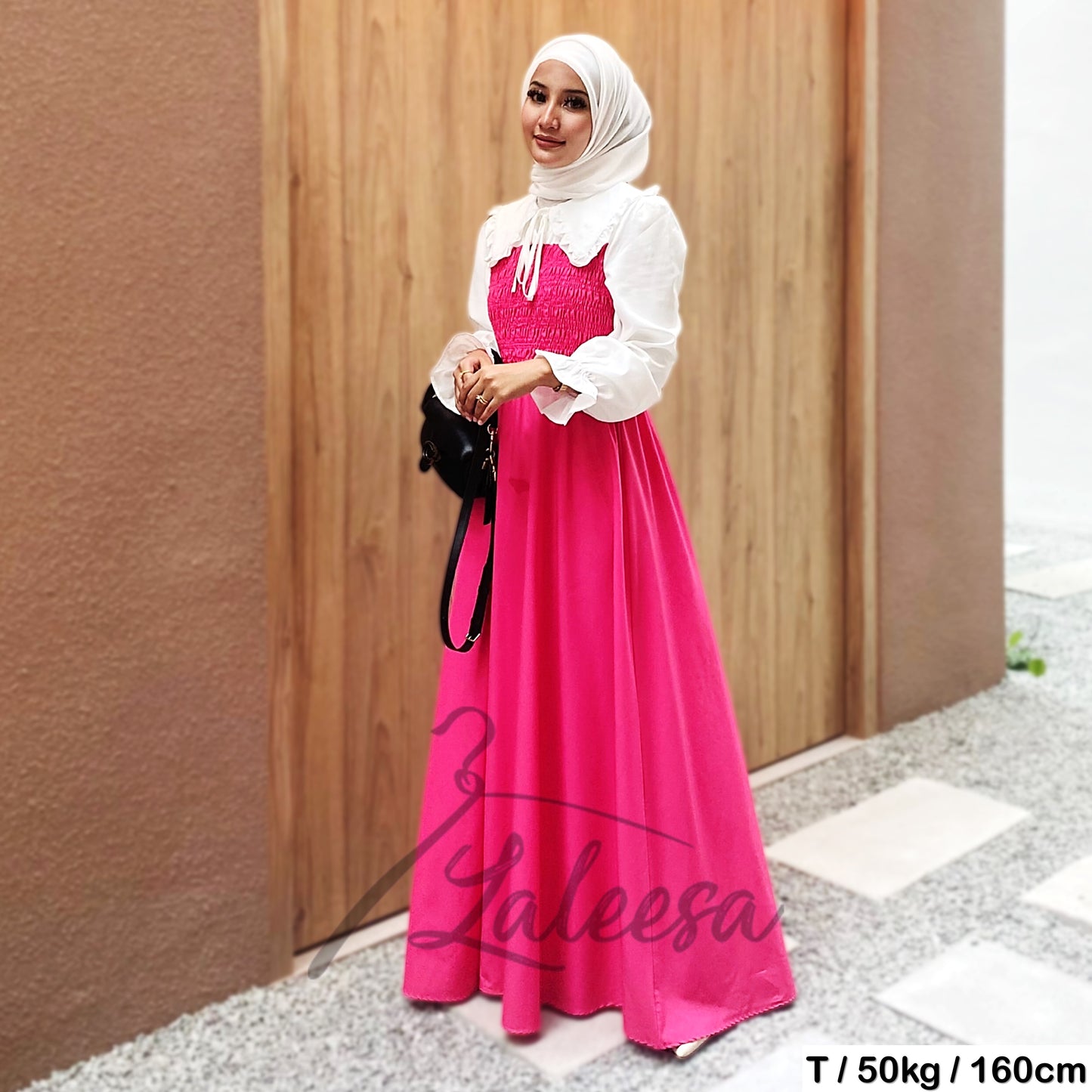 LALEESA DRESS JASMINE LD211927 <Korean Series> Dress Muslimah Dress Woman Jubah Muslimah Abaya Dress