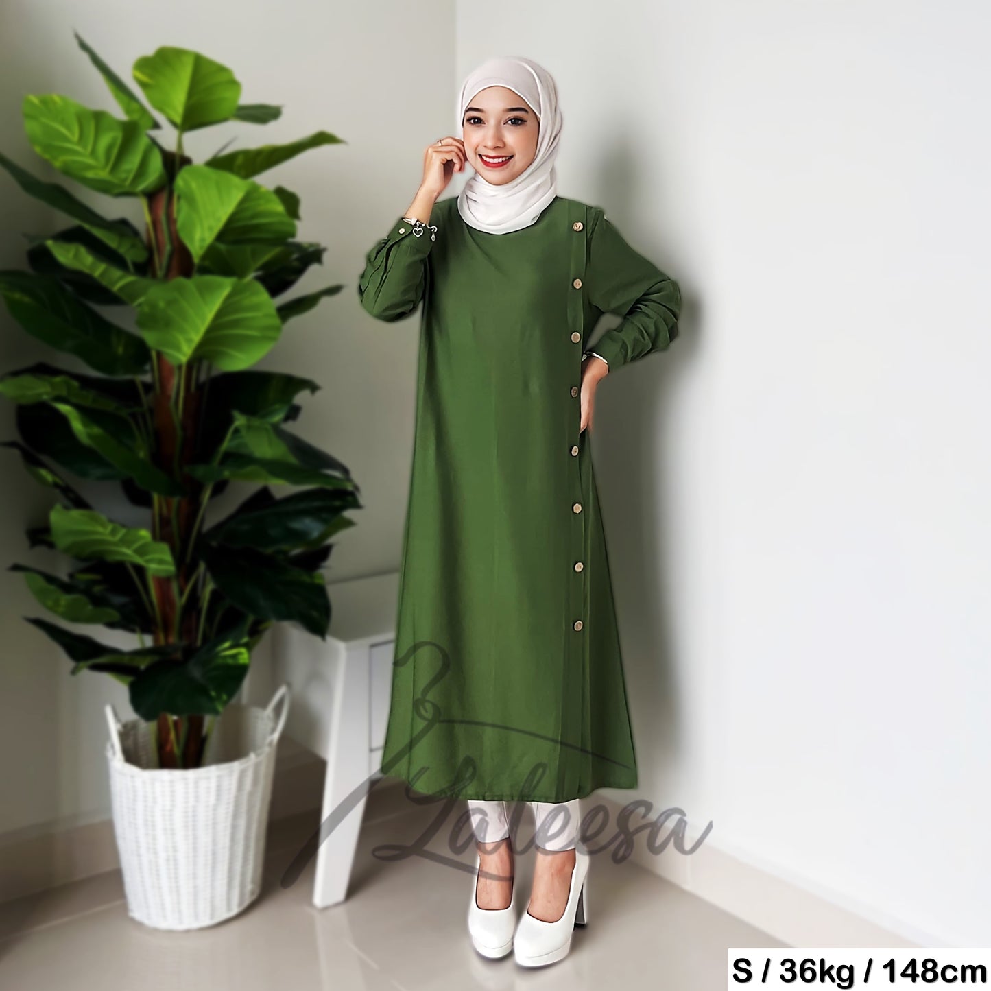 LALEESA TB424224 BLOUSE JUNNA Blouse Muslimah Blouse Women Blouse Baju Muslimah Baju Perempuan Plus Size Baju Raya 2024