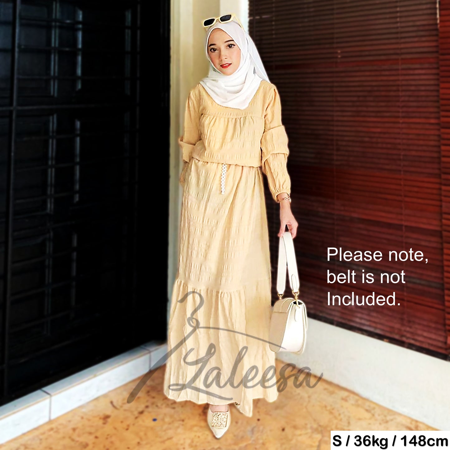 LALEESA DRESS RAFIA LD272262 <Ironless Series> (Ironless) Dress Muslimah Dress Woman Jubah Abaya