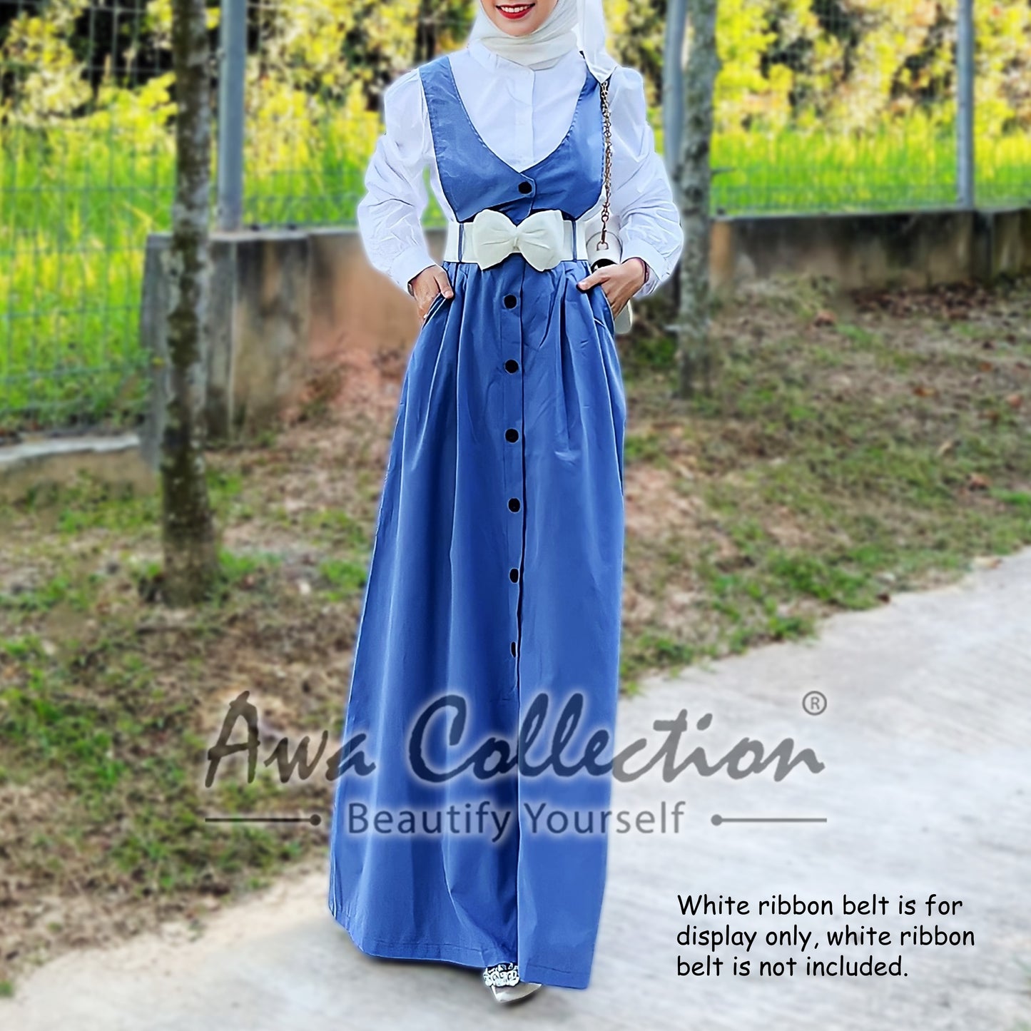 LALEESA Awa Collection (Blouse + Dress) SET HANIFA SA706745 <Korean Series> Set Wear Baju Raya 2024