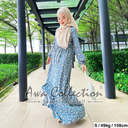 LALEESA Awa Collection DRESS AMIRA DA112112 Dress Muslimah Dress Woman Jubah Muslimah Abaya Dress