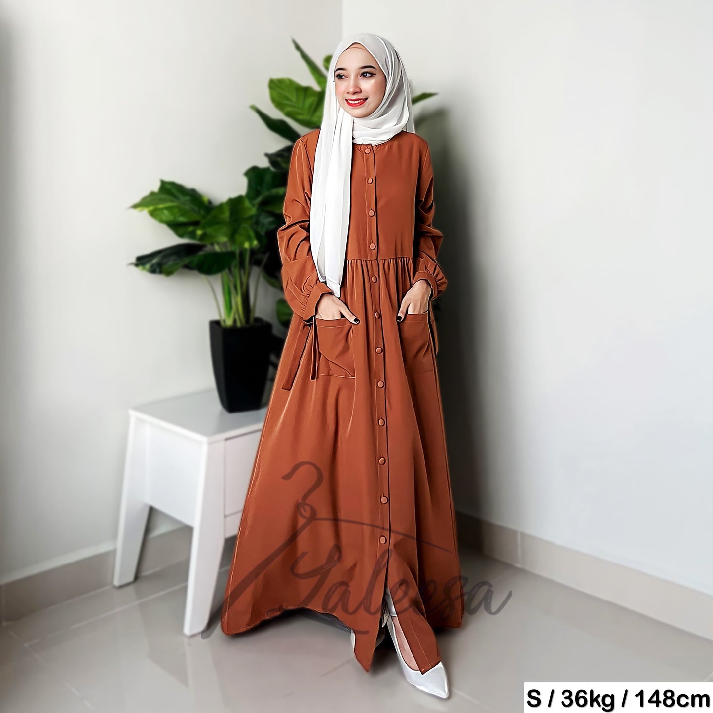 LALEESA DRESS AFIYAH LD278250 <BF Friendly Series> Dress Muslimah Dress Woman Jubah Muslimah Abaya