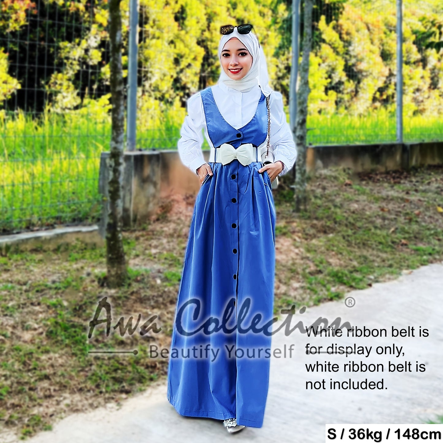 LALEESA Awa Collection (Blouse + Dress) SET HANIFA SA706745 <Korean Series> Set Wear Baju Raya 2024