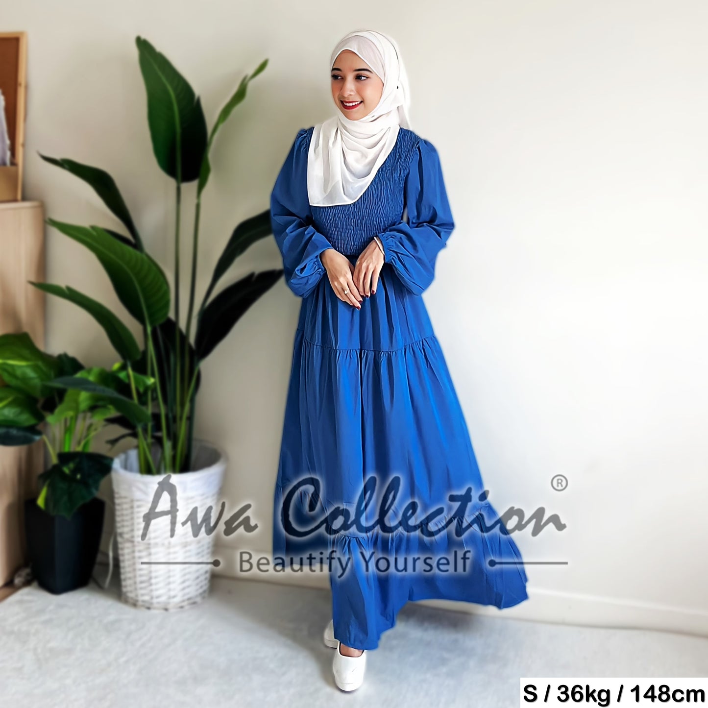 LALEESA Awa Collection DRESS NAZIRA DA104136 Dress Muslimah Dress Woman Jubah Muslimah Abaya Dress