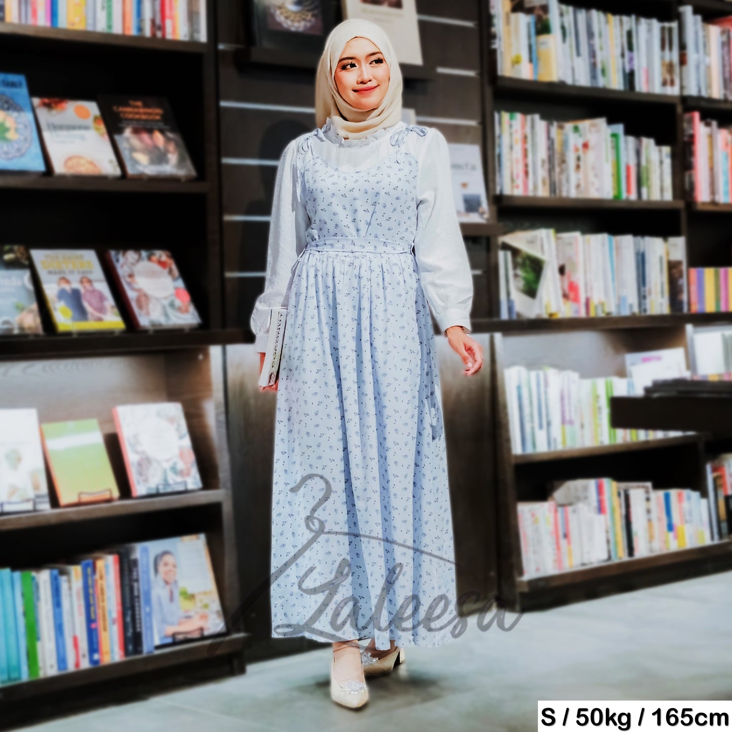 LALEESA DRESS LILY LD225173 <Korean Series> Korean Style Dress Muslimah Dress Women Dress Plus Size Baju Raya 2024