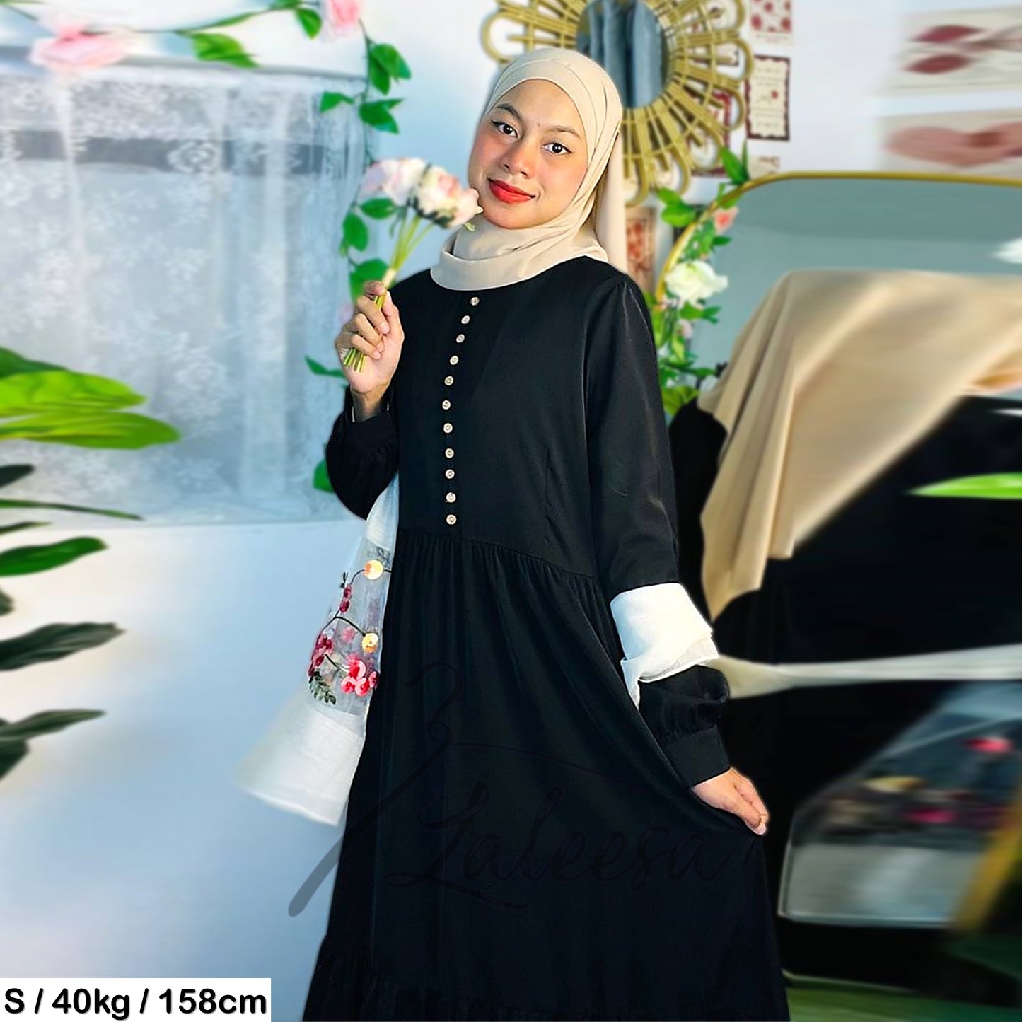 LALEESA DRESS ZAREEN LD299210 Dress Muslimah Dress Woman Jubah Muslimah Jubah Abaya Dress Long Dress