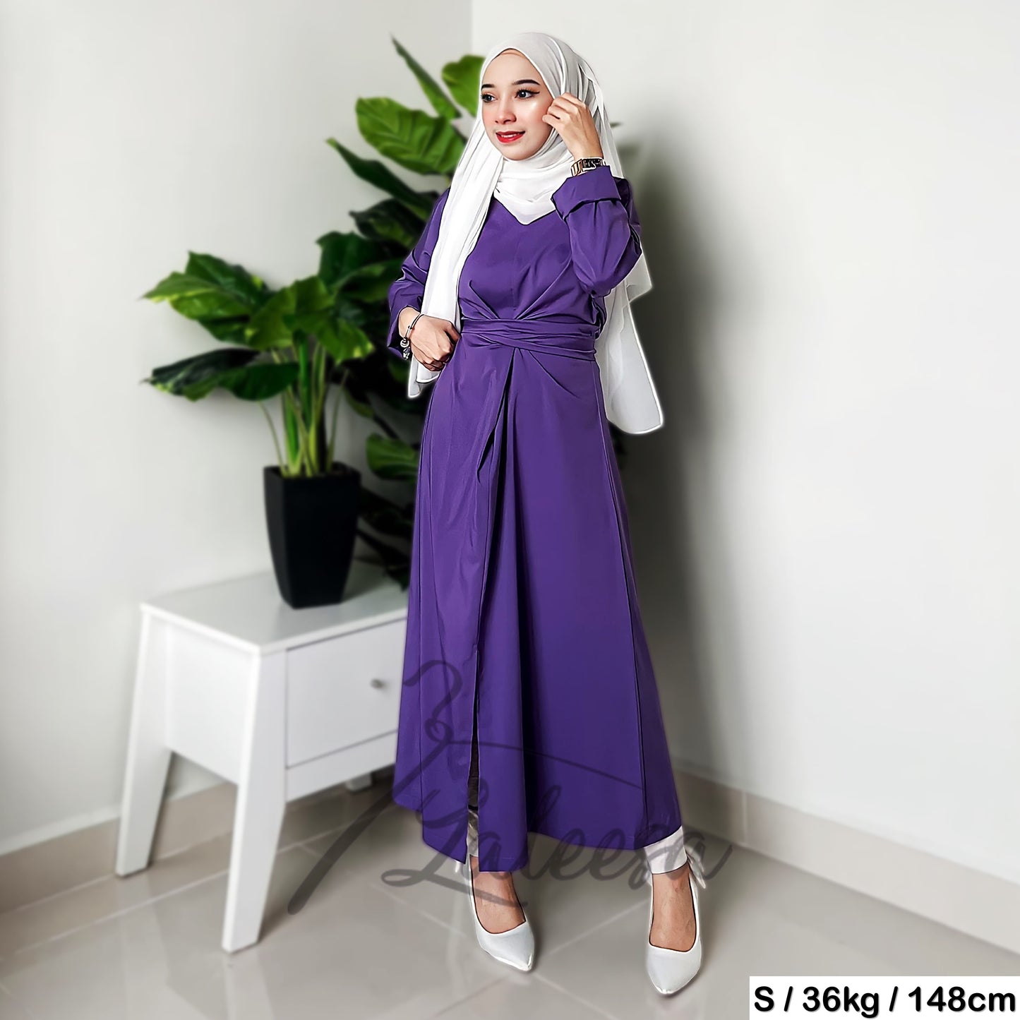 LALEESA DRESS FADIA LD244284 Dress Muslimah Dress Woman Jubah Muslimah Jubah Abaya Dress Long Dress