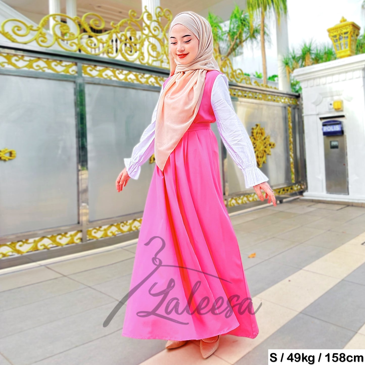 LALEESA DRESS FLARE LD241219 <Korean Series> Dress Muslimah Dress Woman Jubah Muslimah Jubah Abaya