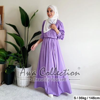 LALEESA Awa Collection DA127162 DRESS SAEEDA Dress Muslimah Dress Women Dress Baju Muslimah Baju Raya 2024