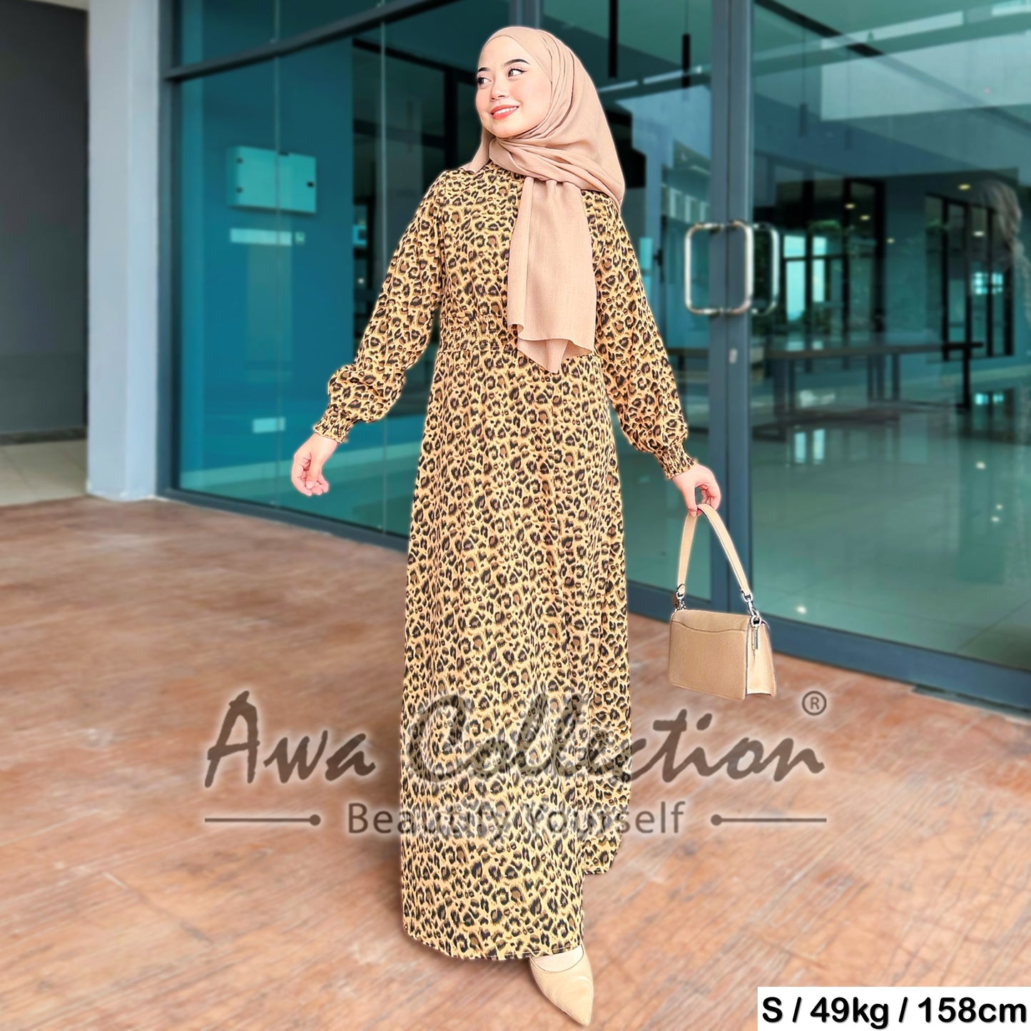 LALEESA Awa Collection DRESS SAFIRA DA107163 Dress Muslimah Dress Woman Jubah Muslimah Abaya Dress