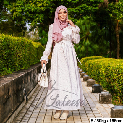 LALEESA DRESS HELENA LD237236 <Cottagecore Series> Dress Muslimah Dress Women Dress Jubah Muslimah Abaya