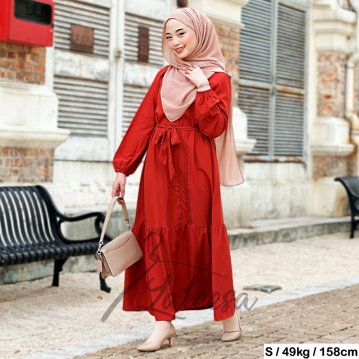 LALEESA DRESS ROBEENA LD296291 <BF Friendly Series> Dress Muslimah Dress Woman Jubah Muslimah Abaya