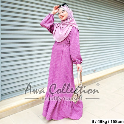 LALEESA Awa Collection DRESS FAHMIDA DA115145 <Ironless Series> (Ironless) Dress Muslimah Jubah