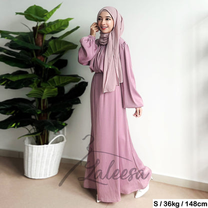 LALEESA DRESS NASIA LD218272 <BF Friendly Series> Dress Muslimah Dress Woman Jubah Muslimah Abaya