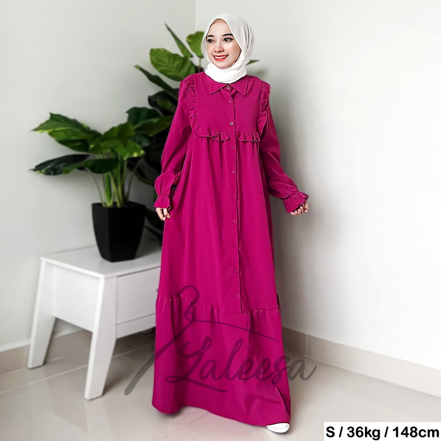 LALEESA DRESS QASIRA LD286218 <BF Friendly Series> Dress Muslimah Dress Women Dress Plus Size Baju Raya 2024