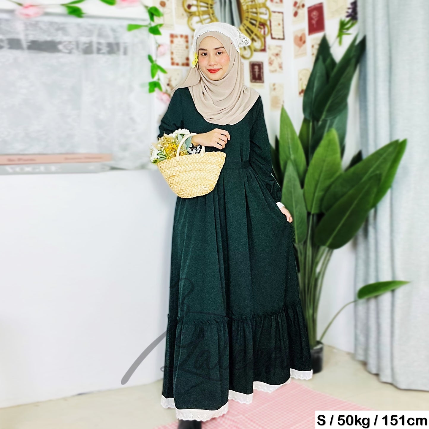 LALEESA DRESS HAJIRA LD250200 <BF Friendly Series> Dress Muslimah Dress Woman Jubah Muslimah Abaya