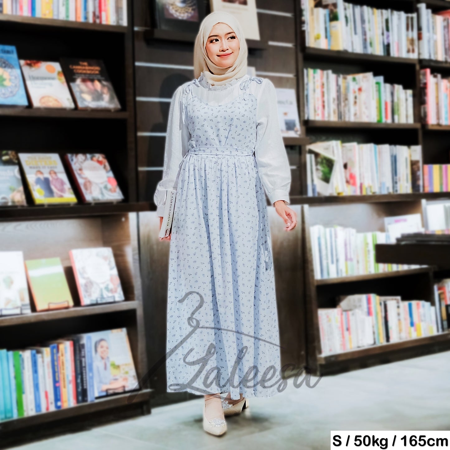 LALEESA DRESS LILY LD225173 <Korean Series> Korean Style Dress Muslimah Dress Women Dress Plus Size Baju Raya 2024