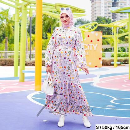 LALEESA DRESS CECILIA LD232181 <Korean Series> Dress Muslimah Dress Woman Jubah Muslimah Abaya Dress