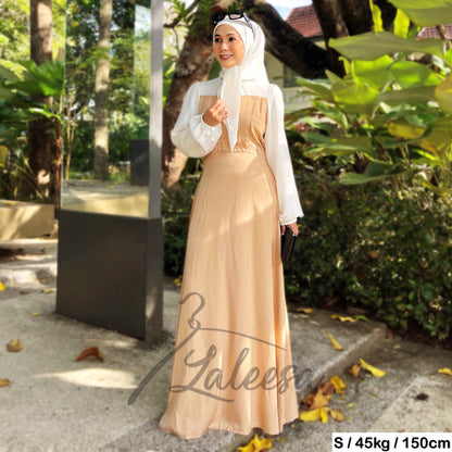 LALEESA DRESS DAMIANA LD227175 <Korean Series> (Small Cutting) Korean Style Dress Muslimah Plus Size Baju Raya 2024