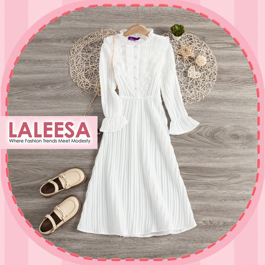 LALEESA DRESS (KIDS) ZUHAIRA LK222765 Dress Muslimah Dress Kids Dress Jubah Muslimah Jubah Abaya Dress Baju Raya 2024