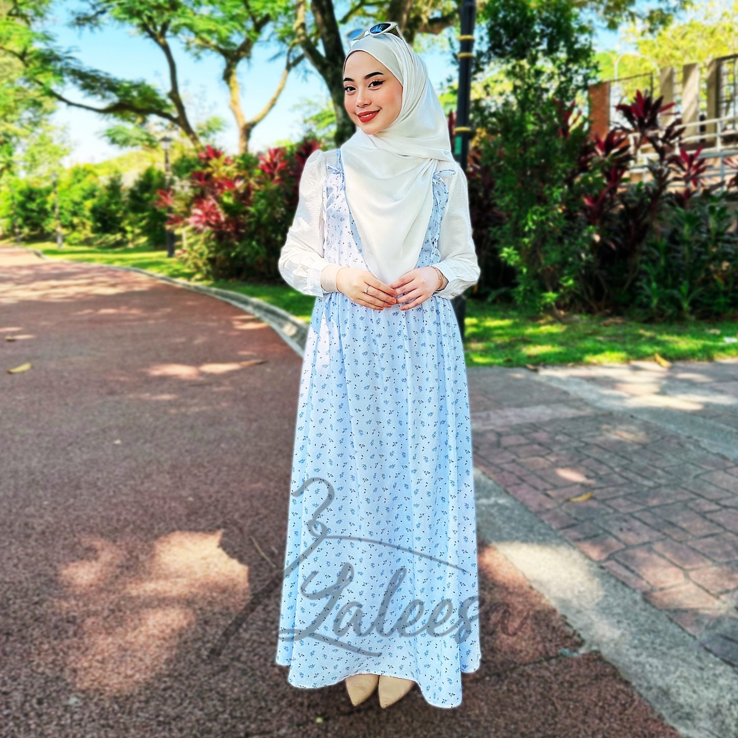 LALEESA DRESS LILY LD225173 <Korean Series> Korean Style Dress Muslimah Dress Women Dress Plus Size Baju Raya 2024