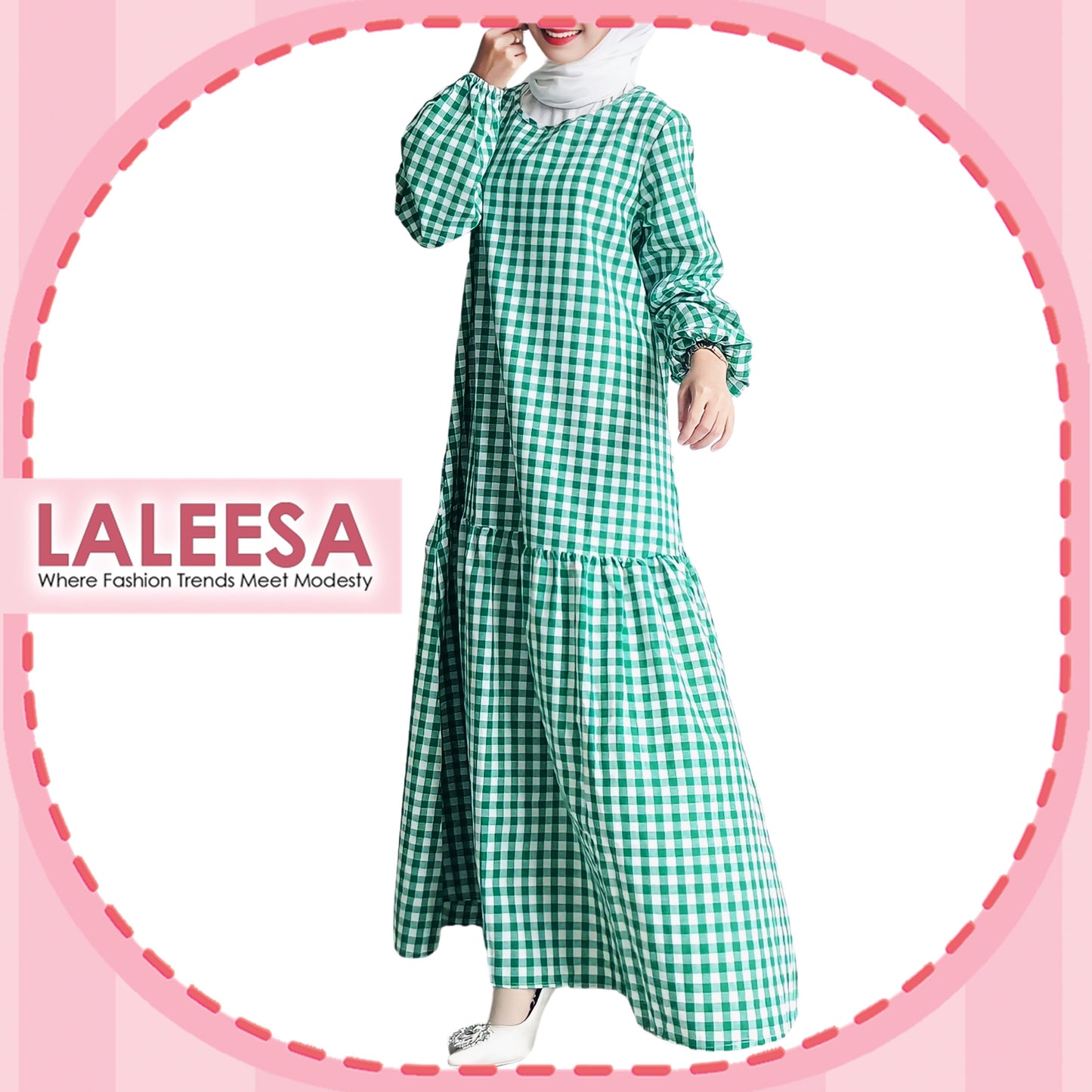 LALEESA DRESS BAZLA LD220209 Dress Muslimah Dress Woman Jubah Muslimah Jubah Abaya Dress Long Dress