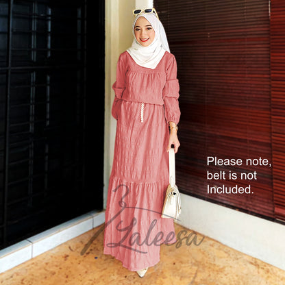 LALEESA DRESS RAFIA LD272262 <Ironless Series> (Ironless) Dress Muslimah Dress Woman Jubah Abaya