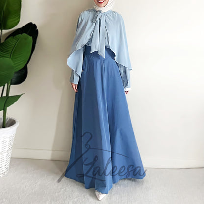 LALEESA Awa Collection (Blouse + Skirt) SET FANILA SA705754 <Korean Series> Set Wear Blouse Muslimah Baju Raya 2024