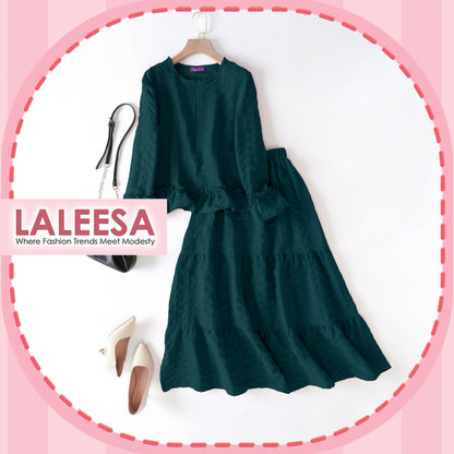 LALEESA (Blouse + Skirt) SET HAMEEDA SW844803 <BF Friendly Series> (Ironless) Set Wear Blouse Plus Size Baju Raya 2024