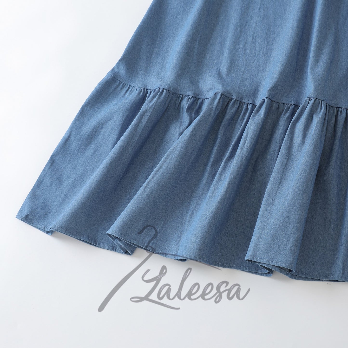 LALEESA DRESS DENIM LD275227 <BF Friendly Series> Dress Muslimah Dress Woman Jubah Muslimah Abaya