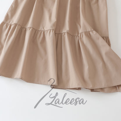 LALEESA DRESS WAFIA LD264242 <BF Friendly Series> Front Button Tiered Dress Muslimah Dress Plus Size Baju Raya 2024