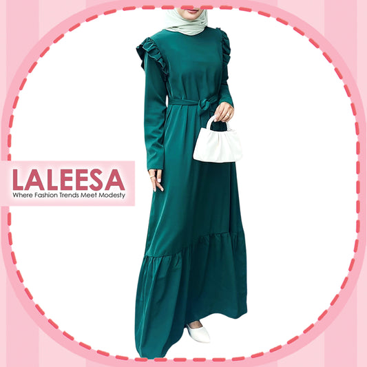 LALEESA Awa Collection DRESS WANIA DA110190 Dress Muslimah Dress Woman Jubah Muslimah Abaya Dress