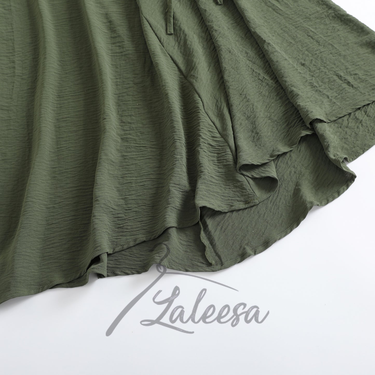 LALEESA SKIRT WAHEEDA PS659639 <Ironless Series> (Ironless) 2 Way Wear Plicated Drawstring Skirt Muslimah Skirt Labuh