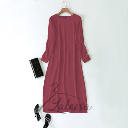 LALEESA DRESS BADIYAH LD221203 <Ironless Series> (Ironless) Dress Muslimah Dress Women Dress Plus Size Baju Raya 2024