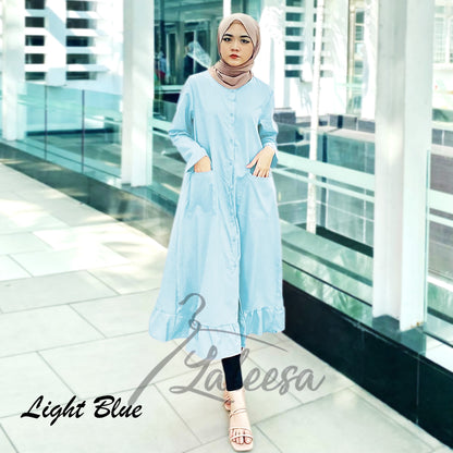 LALEESA DRESS BUTTON DOWN LD219219 AAA <BF Friendly Series> Dress Muslimah Dress Woman Jubah Abaya