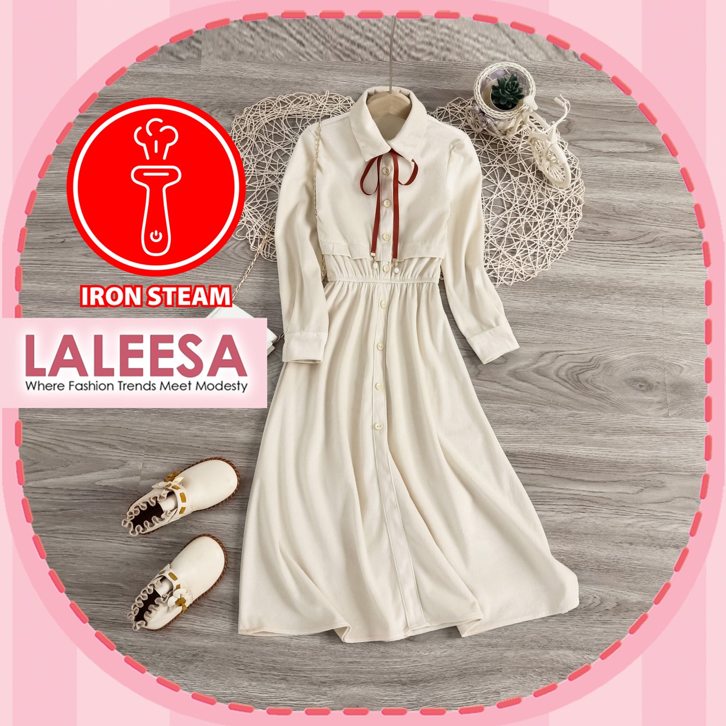 LALEESA DRESS (KIDS) WASILA LK222583 Dress Muslimah Dress Kids Dress Jubah Muslimah Jubah Abaya Dress Baju Raya 2024