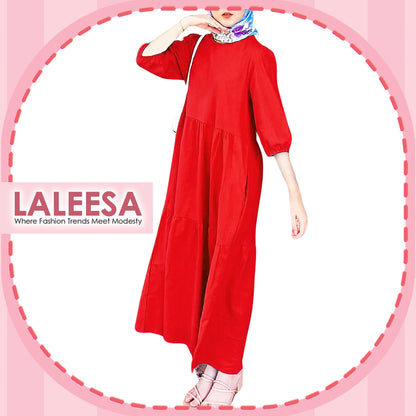 LALEESA DRESS YUMNA LD221490 Dress Muslimah Dress Woman Jubah Muslimah Jubah Abaya Dress Long Dress