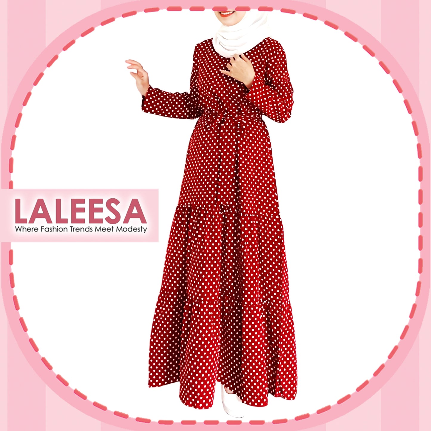 LALEESA DRESS WADI LD240200 Dress Muslimah Dress Woman Jubah Muslimah Jubah Abaya Dress Long Dress